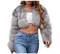 Womens Faux Leather Jacket Vegan Pleather Jackets Zip Up Bomber Long Sleeves Coat Fall Fashion Shacket Trendy Old Money Overcoat For Vintage Style