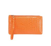 Women's Faux Leather Plain Armpit Bag, Mobile Phone Case, Envelope, Purse, Clutch Bag, Wallet for Women for Vaccination Certificate (Brown, One