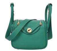 Womens Faux Leather Shoulder Bag Mini Fashion Handbag Celeste (Green)
