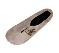 Women's Faux Leather Slip-On Flats Casual Loafers with Decorative Buttons UK Style Comfortable Everyday Shoes Khaki
