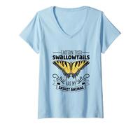 Women's Favourite Animal - Eastern Tiger Swallowtail V-Neck T-Shirt