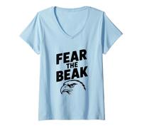 Women's Fear The Break Hawk Inspired Motivational V-Neck T-Shirt
