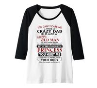 Womens Fearless Daughter, Grumpy Dad - Unbreakable Bond Raglan Baseball Tee
