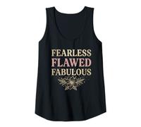 Womens Fearless Flawed Fabulous | Empowering Cute Tank Top