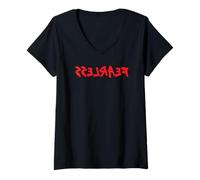 Women's Fearless Mirror Image - Confident Attitude Self Talk V-Neck T-Shirt