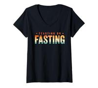 Women's Feasting on Fasting V-Neck T-Shirt