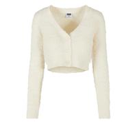 Women's feather crop cardigan Urban Classics GT Blanc 5XL