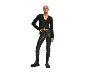 Women's feather crop cardigan Urban Classics GT Noir 2XL