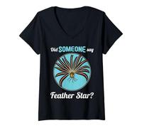 Womens Feather Stars Did Someone say Feather Star V-Neck T-Shirt