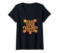 Women's Feel Your Feelings Fully V-Neck T-Shirt