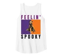 Women's Feelin' Spooky Retro Witch Tank Top