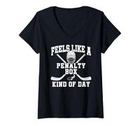 Women's Feels Like A Penalty Box Kind of Day V-Neck T-Shirt