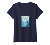 Womens Female Photographer not About The clicks Love Mental Health V-Neck T-Shirt