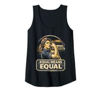 Womens Feminism Feminist Women Rights Equal Means Equal Tank Top