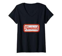 Women's Feminist V-Neck T-Shirt
