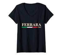 Womens Ferrara Italy V-Neck T-Shirt