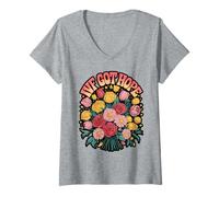 Womens Fertility Journey IVF Message V-Neck T-Shirt