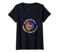Womens Festival Life Means Never Knowing What Day IT is V-Neck T-Shirt