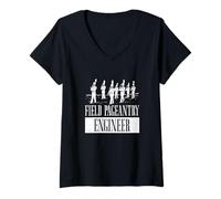 Womens Field Pageantry Engineer Funny Marching Band Music Directors V-Neck T-Shirt