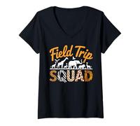Womens field Squad Zoo Trip Zoo Keeper Wildlife Zoo V-Neck T-Shirt