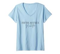 Womens Fifth Avenue Manhattan V-Neck T-Shirt