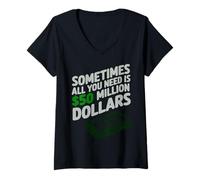 Womens Fifty Dollar Reward Energy V-Neck T-Shirt