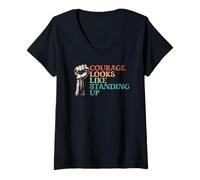 Womens Fight For Social Justice Equal Rights Social Activist V-Neck T-Shirt