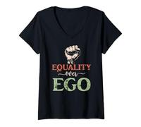 Womens Fight For Social Justice Equal Rights Social Activist V-Neck T-Shirt