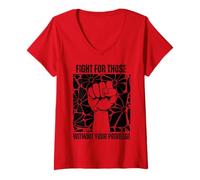 Womens Fight for Those Without Your Privilege Human Rights Advocacy V-Neck T-Shirt