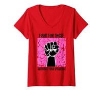 Womens Fight For Those Without Your Privilege Rights Feminist V-Neck T-Shirt