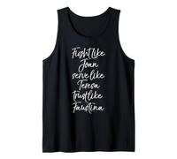 Womens Fight Like Joan Serve Like Teresa Trust Like Faustina Tank Top