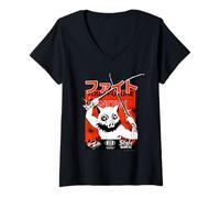 Womens Fight Your Future is Now Brave Wild Style V-Neck T-Shirt