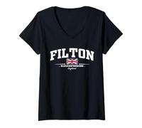 Women's Filton England V-Neck T-Shirt