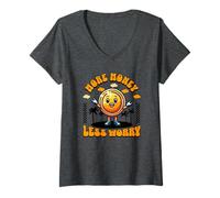 Womens Financial Freedom More Money Less Worry Saver Finance V-Neck T-Shirt