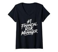 Womens Financial Risk Manager V-Neck T-Shirt