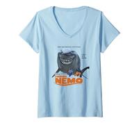 Womens Finding Nemo Fish Are Friends Not Food V-Neck T-Shirt