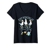Women's Finding Nemo Winging It V-Neck T-Shirt