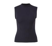 Women's Fine Knit High Neck Tank Top COMMA Bleu 36