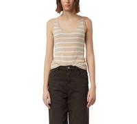 Women's Fine Knit Striped Cashmere Tank Top COMMA Beige 32