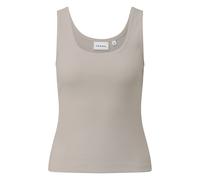 Women's Fine Ribbed Round Neck Tank Top COMMA Beige 44