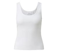 Women's Fine Ribbed Round Neck Tank Top COMMA Blanc 44