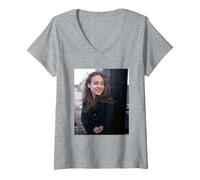 Women's Fiona Apple in NYC Tidal Pop Singer By David Corio V-Neck T-Shirt