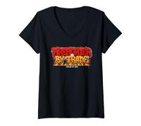 Women's Firefighter By Trade Called By God Faith V-Neck T-Shirt