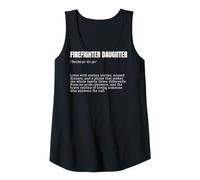 Women's Firefighter Daughter Definition Fire Dept Tank Top
