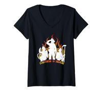 Women's Firefighter in Training Rescue Fireman V-Neck T-Shirt