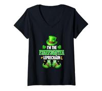 Women's Firefighter Leprechaun St. Patrick's Day Proud Irish Job V-Neck T-Shirt