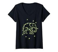 Women's Firefly Elephant V-Neck T-Shirt