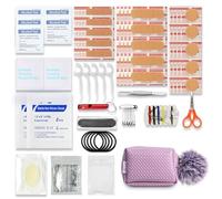 Women's First Aid Kit 120PCS Portable Mini First Aid Kit Set Home Travel Outdoor First aid Essential Present Set(Purple)