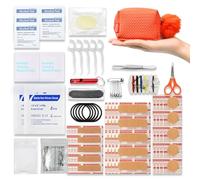 Women's First Aid Kit 120PCS Portable Set Wedding Day Emergency kit Items for Girl Lady Mother Wife Nurse for Girl Lady Mother Wife Nurse Present Set (Orange)