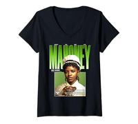 Women's First Black Nurse Mary Mahoney Nursing Legend 1879 V-Neck T-Shirt